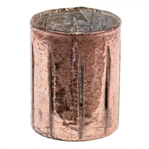 Skleněná čajová svíčka Houder Gold 9*11 cm – 9x11 cm