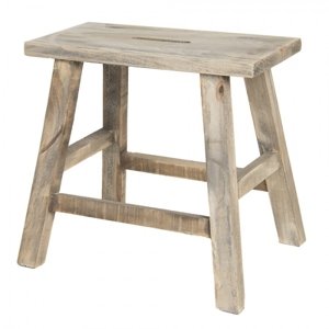 Dekorační stolička ze dřeva Onesime – 35x18x32 cm