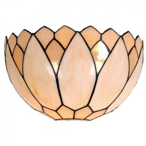Nástěnná lampa Tiffany Pivoine – 30x15x20 cm