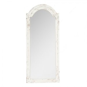 Nástěnné zrcadlo bílé, šedé 58*4*135 cm – 58x4x135 cm