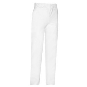 Kuchařské kalhoty TOMA bílé 100% bavlna XXXL