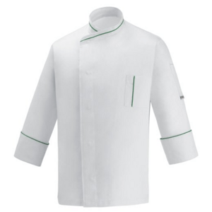 Kuchařský rondon EGOchef Microtec dlouhý rukáv - bílý XL