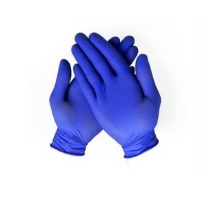 OSTATNÍ Nitrilové jednorázové rukavice nepudrované - modré M