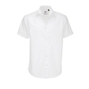 B&C Pánská číšnická košile B&C krátký rukáv - bílá -POSLEDNÍ KUS bílá,XXXL