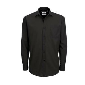 B&C Pánská číšnická košile B&C polybavlna - 2 barvy -POSLEDNÍ KUSY černá,4XL
