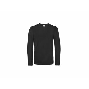 B&C Pánské triko B&C s dlouhým rukávem - různé barvy černá,4XL