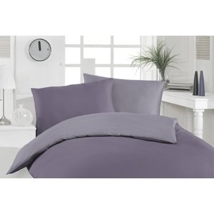 Povlečení Florella Uni Purple 70x90 + 140x200 cm