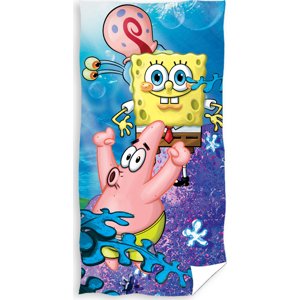 Greno Dětská osuška 70x140 Sponge Bob s Garym