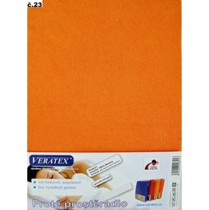 veratex Froté prostěradlo 90x200/40cm (č.23-oranžové)