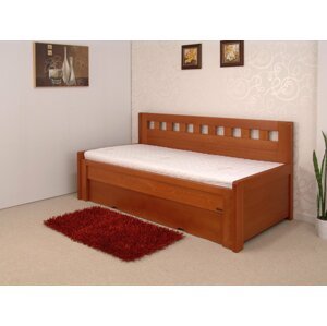 Štach Rozkládací dřevěná postel Sokosti rohová Rozměr: 90x200 cm, Moření: Buk - natur