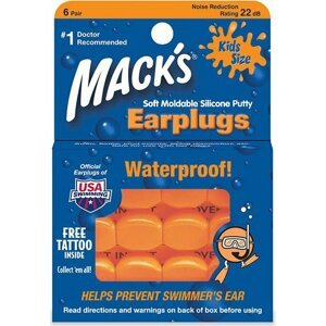 Mack´s Špunty do uší pro děti Mack's měkké tvarovatelné ucpávky Množství: 1 pár