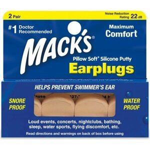 Mack´s Špunty do uší na spaní Mack's Snoozers® Množství: 2 páry