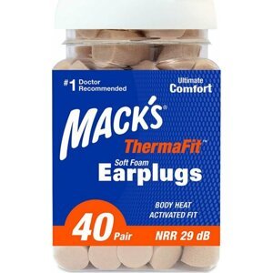 Mack´s Špunty do uší Mack's ThermaFit™ - 40 párů
